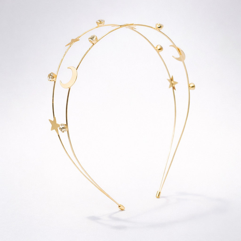 Sasha Moon & Star Headband | Gold