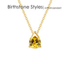 Teardrop Birthstone Necklace