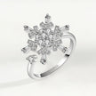 Bague tournante flocon de neige ajustable