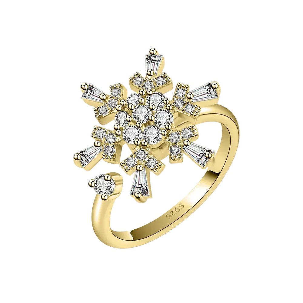 Bague tournante flocon de neige ajustable