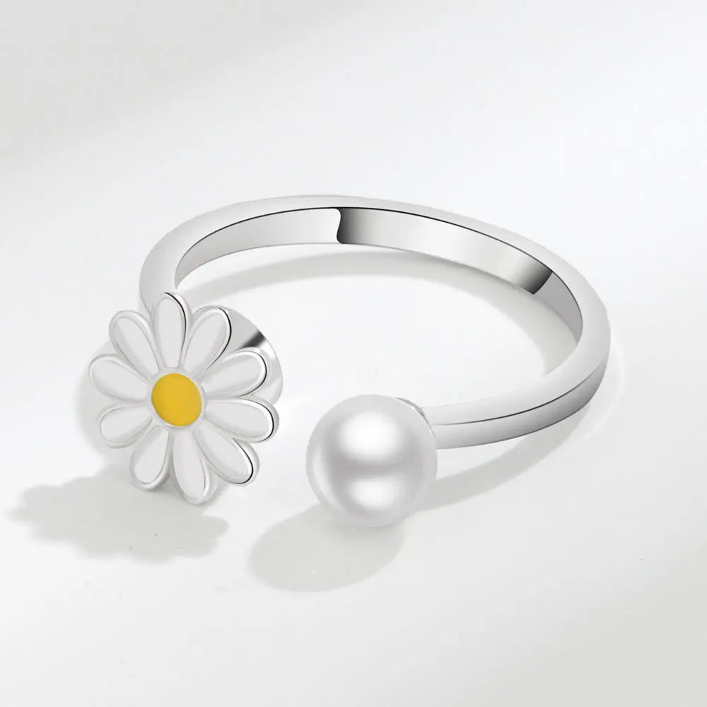 Bague tournante ajustable Daisy