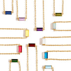 Square Birthstone Bracelet