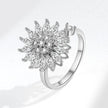 Bague Tournante Fleur Réglable