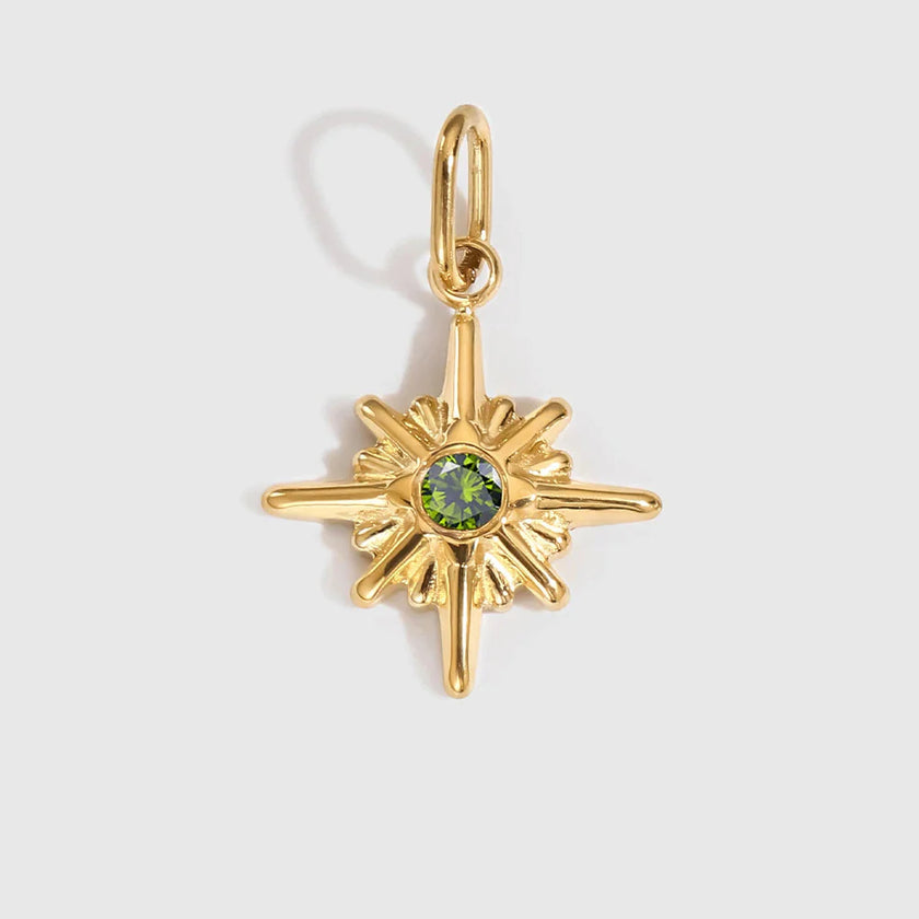 Star Shiny Birthstone Charms