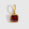 Octagon Birthstone Charms