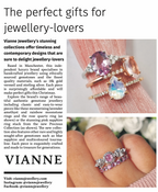 Bague Aurelia en saphir rose et argent sterling