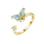 Adjustable Butterfly Spinner Ring