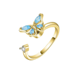 Adjustable Butterfly Spinner Ring
