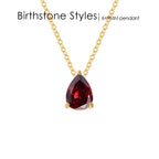 Teardrop Birthstone Necklace