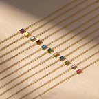 Square Birthstone Bracelet