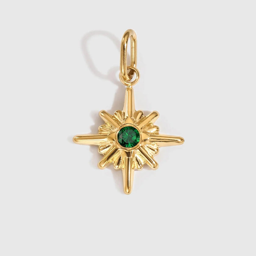 Star Shiny Birthstone Charms