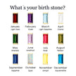 Rectangle Birthstone Earrings