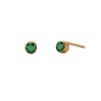 Birthstone Round Stud Earring