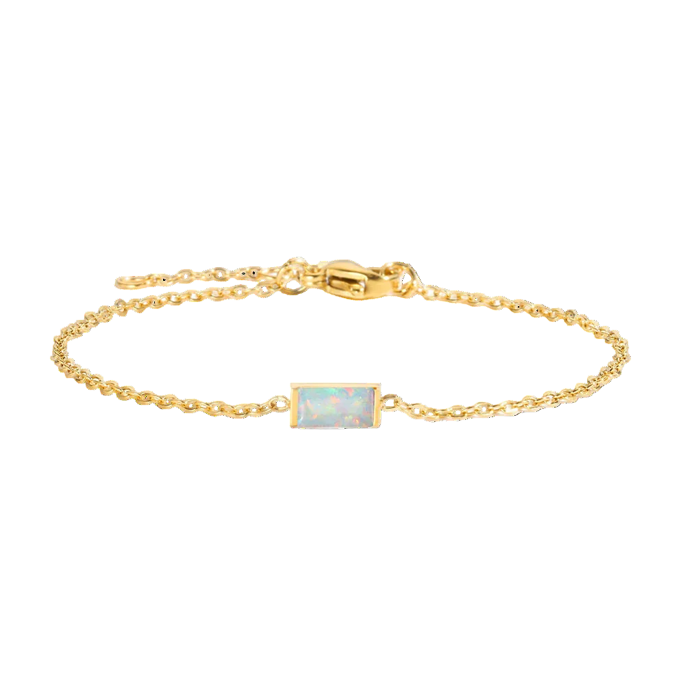 Square Birthstone Bracelet