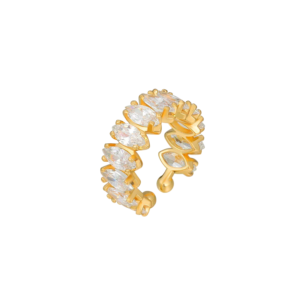 Bague en zircone taille marquise
