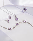 Lavender Amethyst Bracelet in Sterling Silver