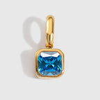 Octagon Birthstone Charms