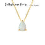 Teardrop Birthstone Necklace