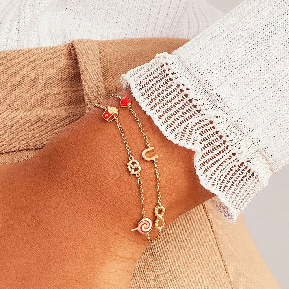 Cute Heart Charm Bracelet