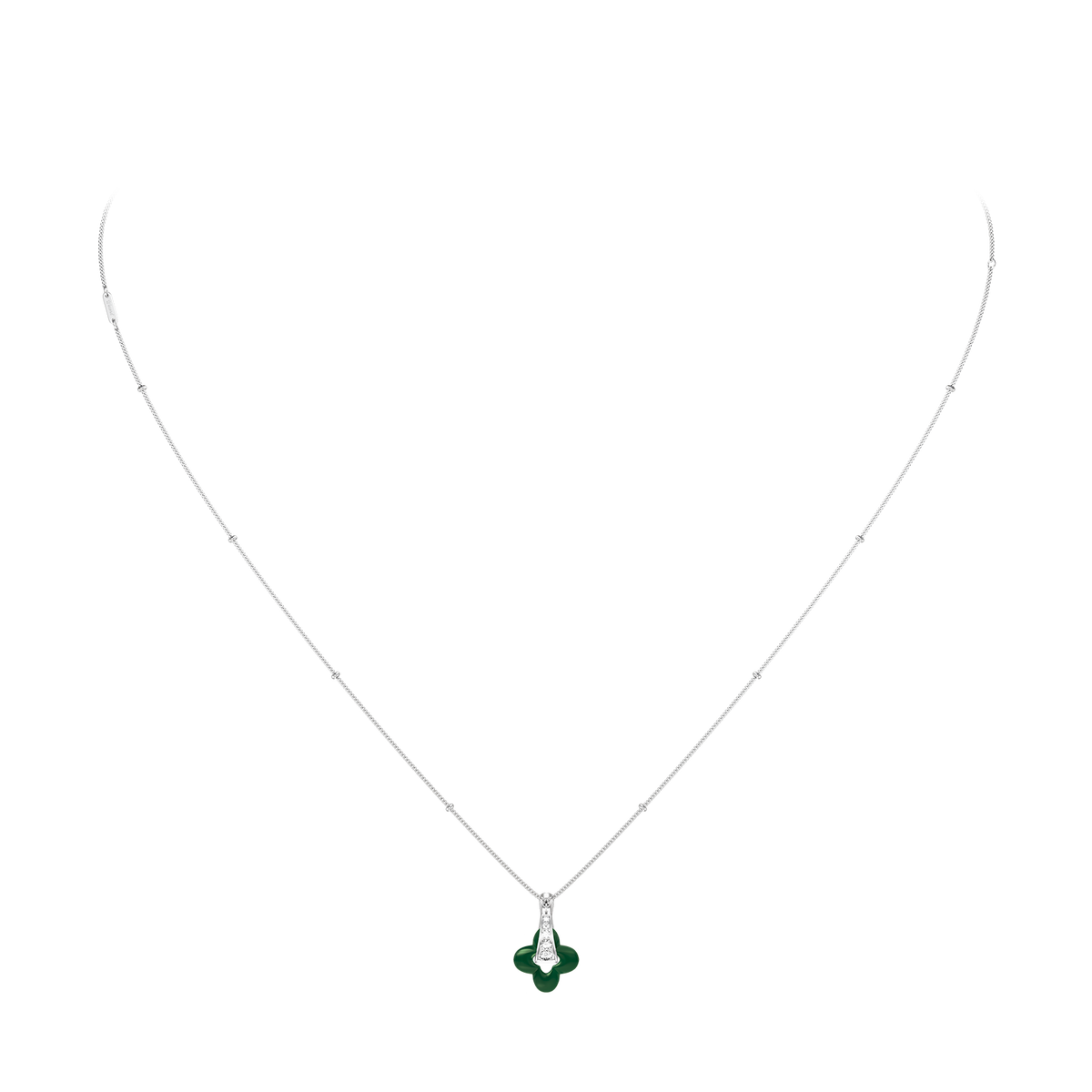 Silver Clover Necklace