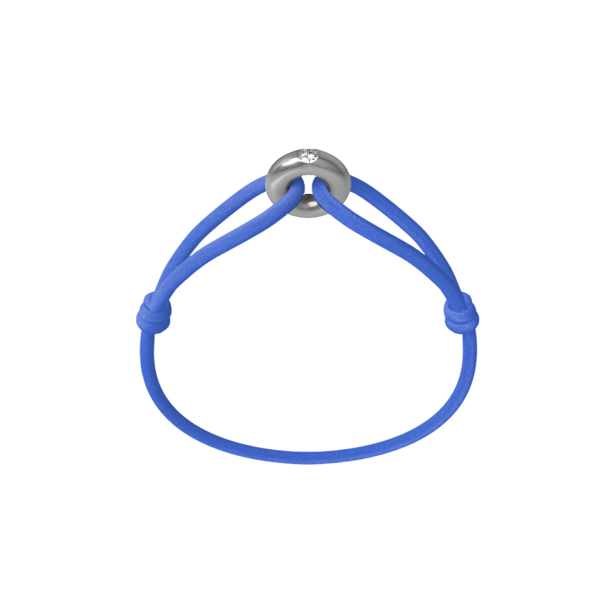Silver Soho Diamond Cord Bracelet