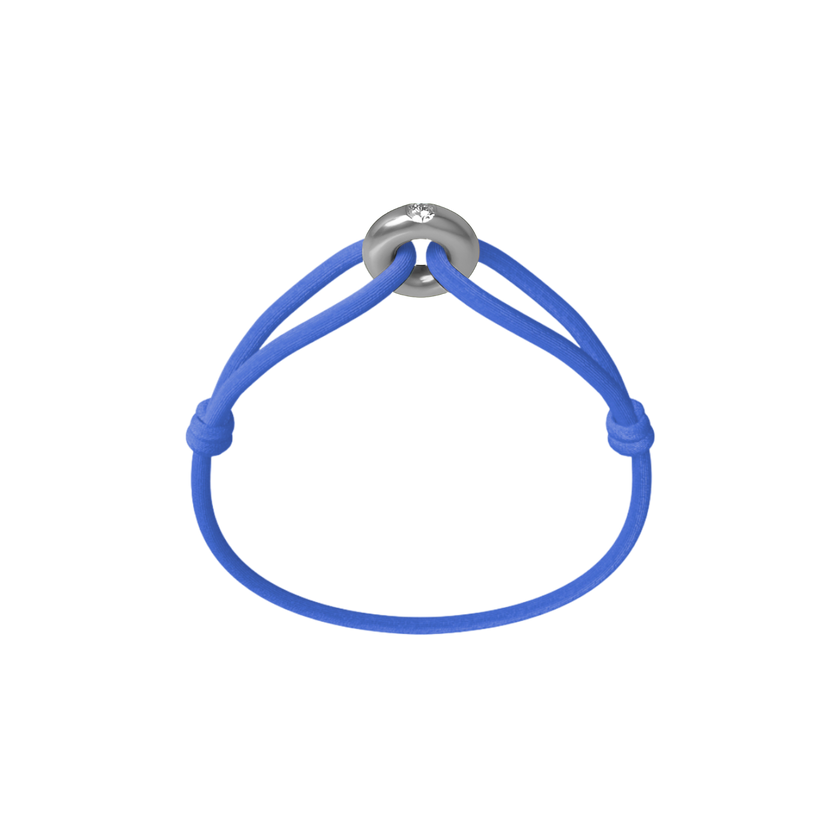 Silver Soho Diamond Cord Bracelet