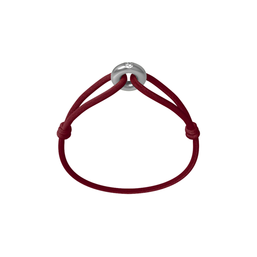 Silver Soho Diamond Cord Bracelet
