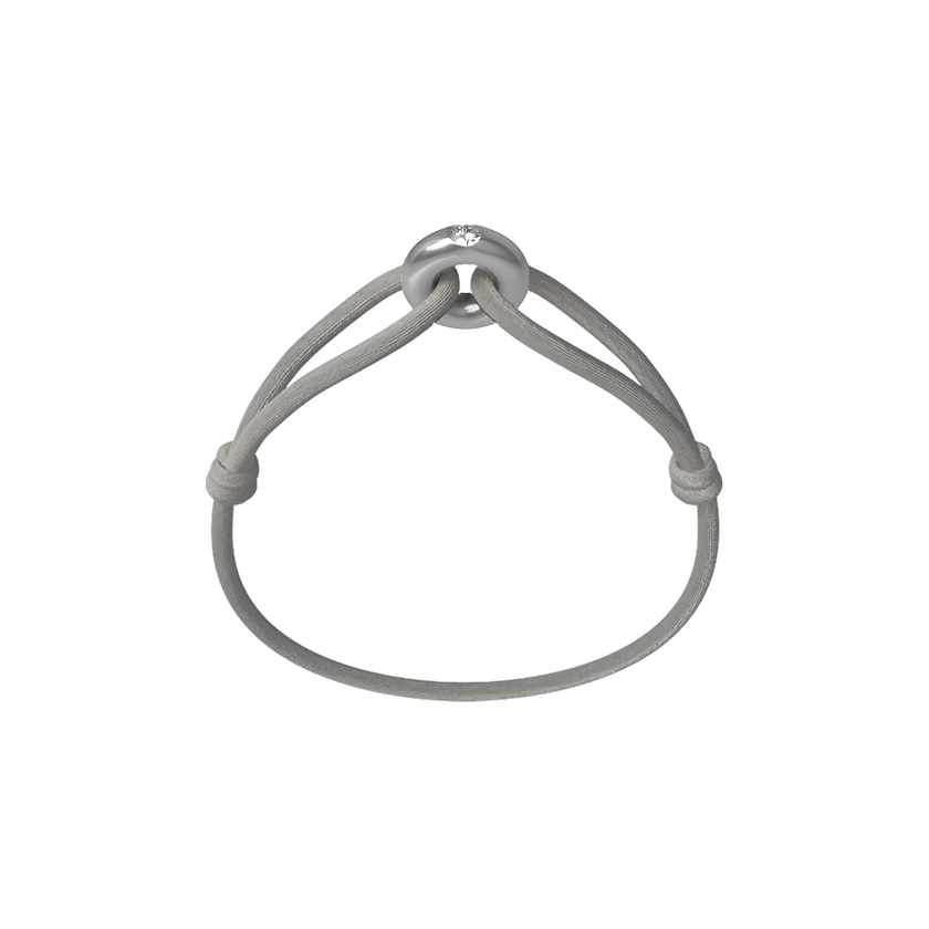 Silver Soho Diamond Cord Bracelet