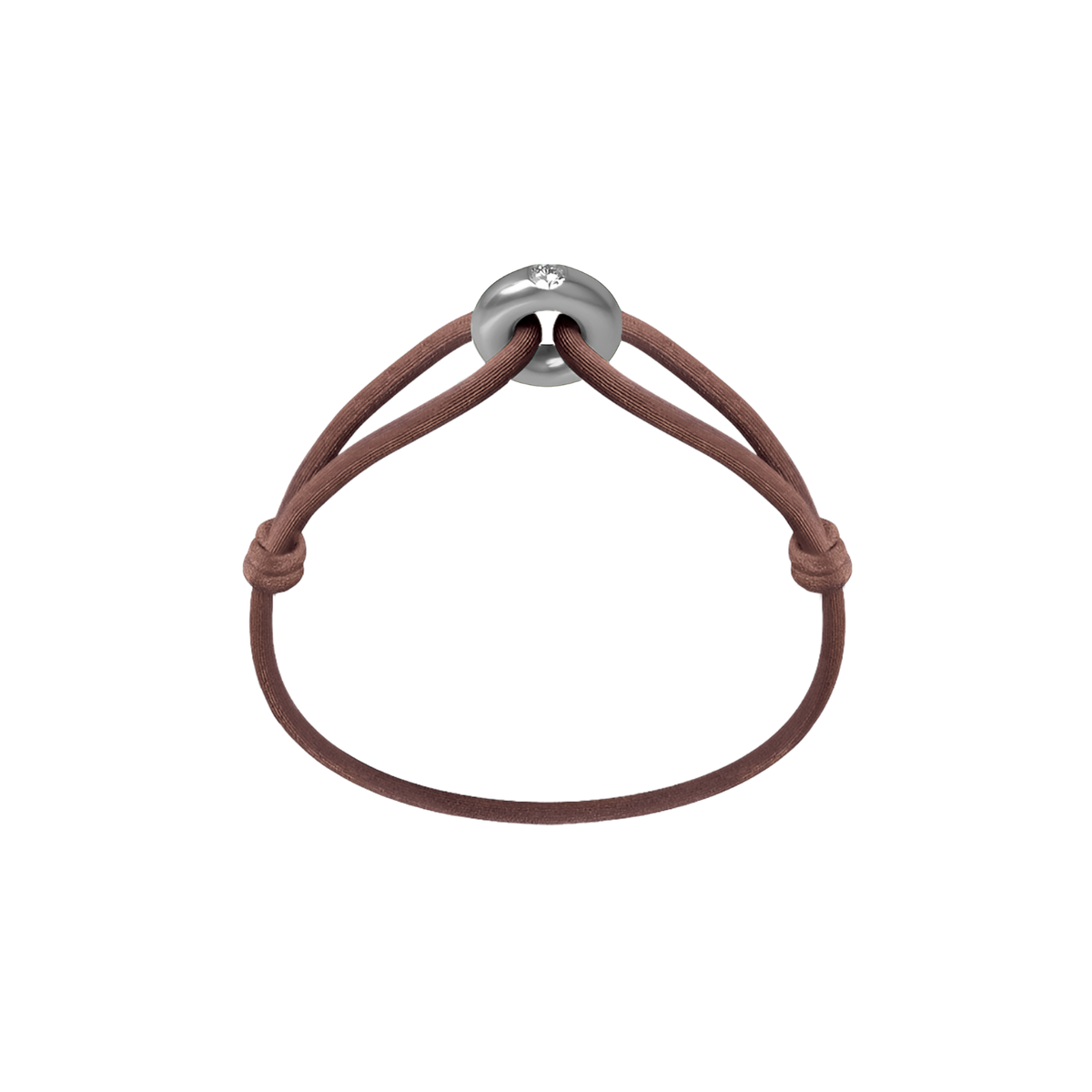 Silver Soho Diamond Cord Bracelet