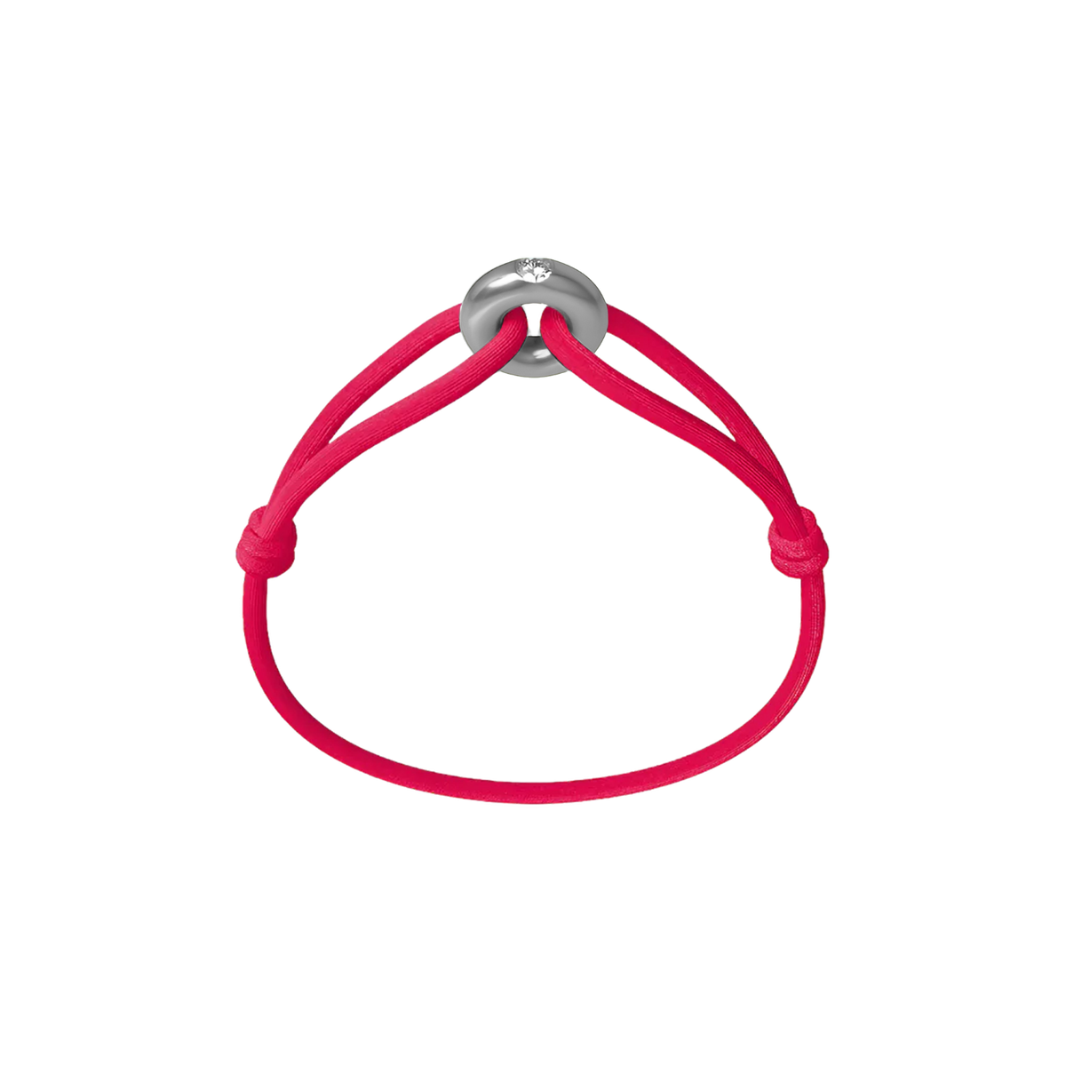 Silver Soho Diamond Cord Bracelet