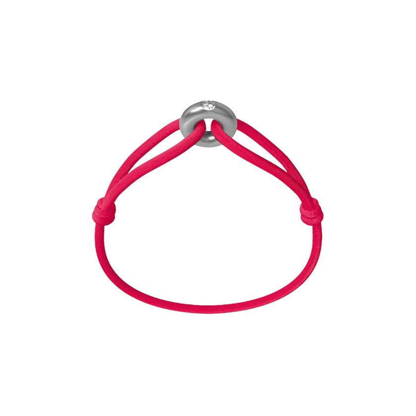 Silver Soho Diamond Cord Bracelet