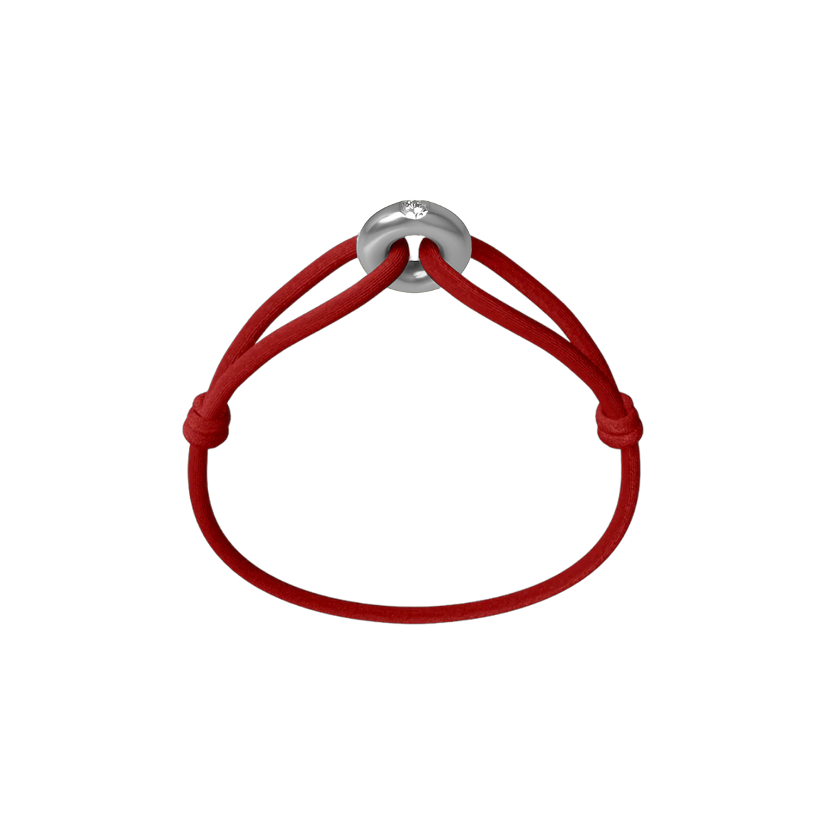 Silver Soho Diamond Cord Bracelet