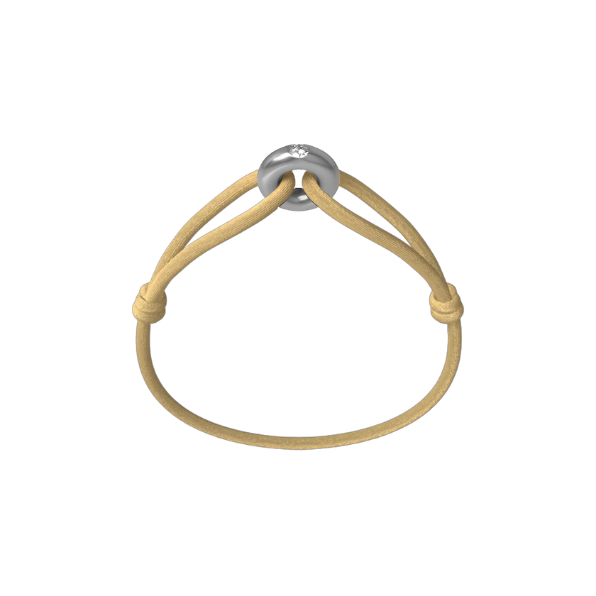 Silver Soho Diamond Cord Bracelet