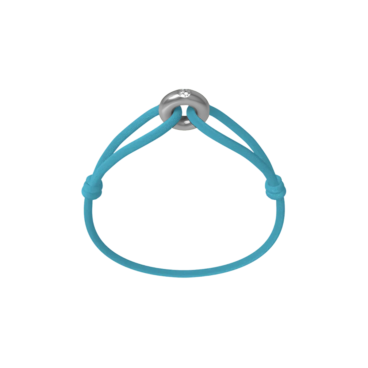 Silver Soho Diamond Cord Bracelet