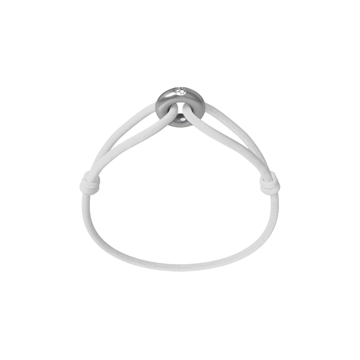 Silver Soho Diamond Cord Bracelet