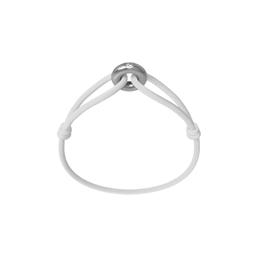 Silver Soho Diamond Cord Bracelet