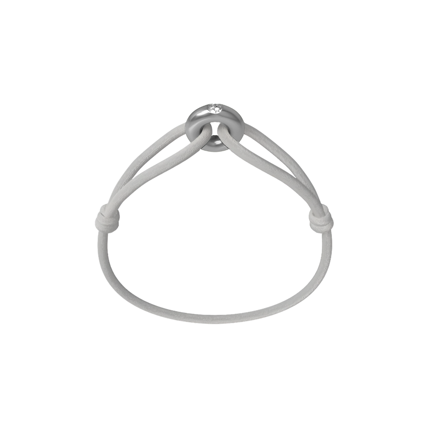 Silver Soho Diamond Cord Bracelet