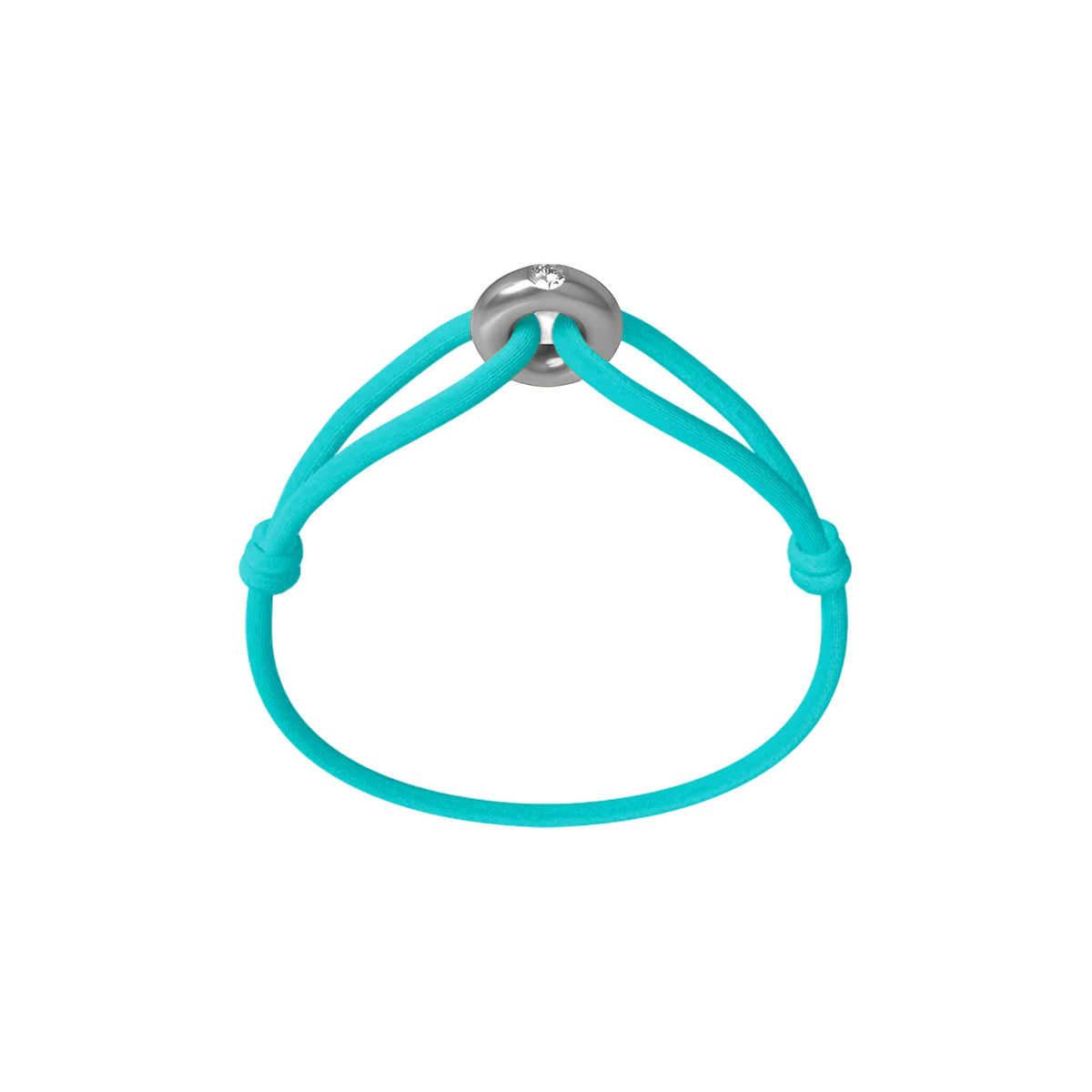Silver Soho Diamond Cord Bracelet