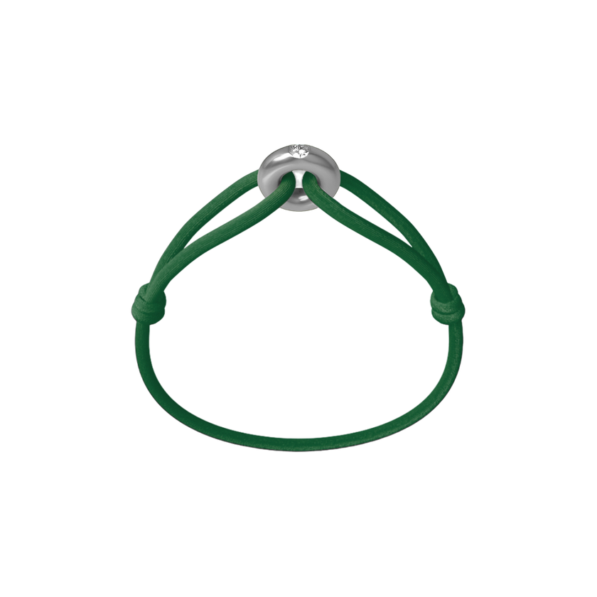 Silver Soho Diamond Cord Bracelet