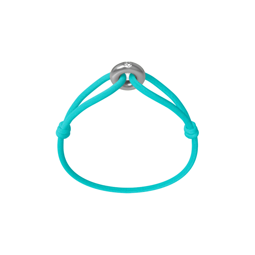 Silver Soho Diamond Cord Bracelet