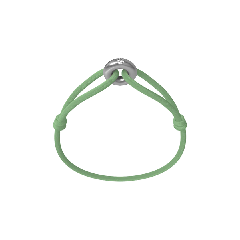 Silver Soho Diamond Cord Bracelet