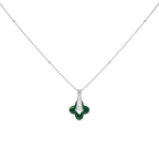 Silver Clover Necklace