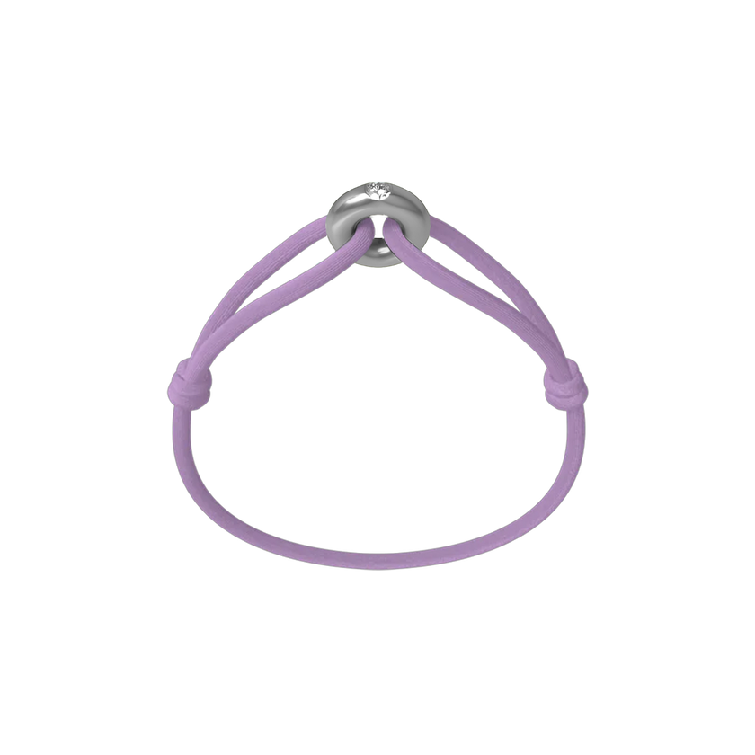 Silver Soho Diamond Cord Bracelet