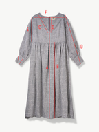 Oversized Maxi Dress with pockets Organic Linen - Michelle | No More Nobody
