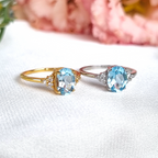 Sky Blue Topaz Ring in Sterling Silver