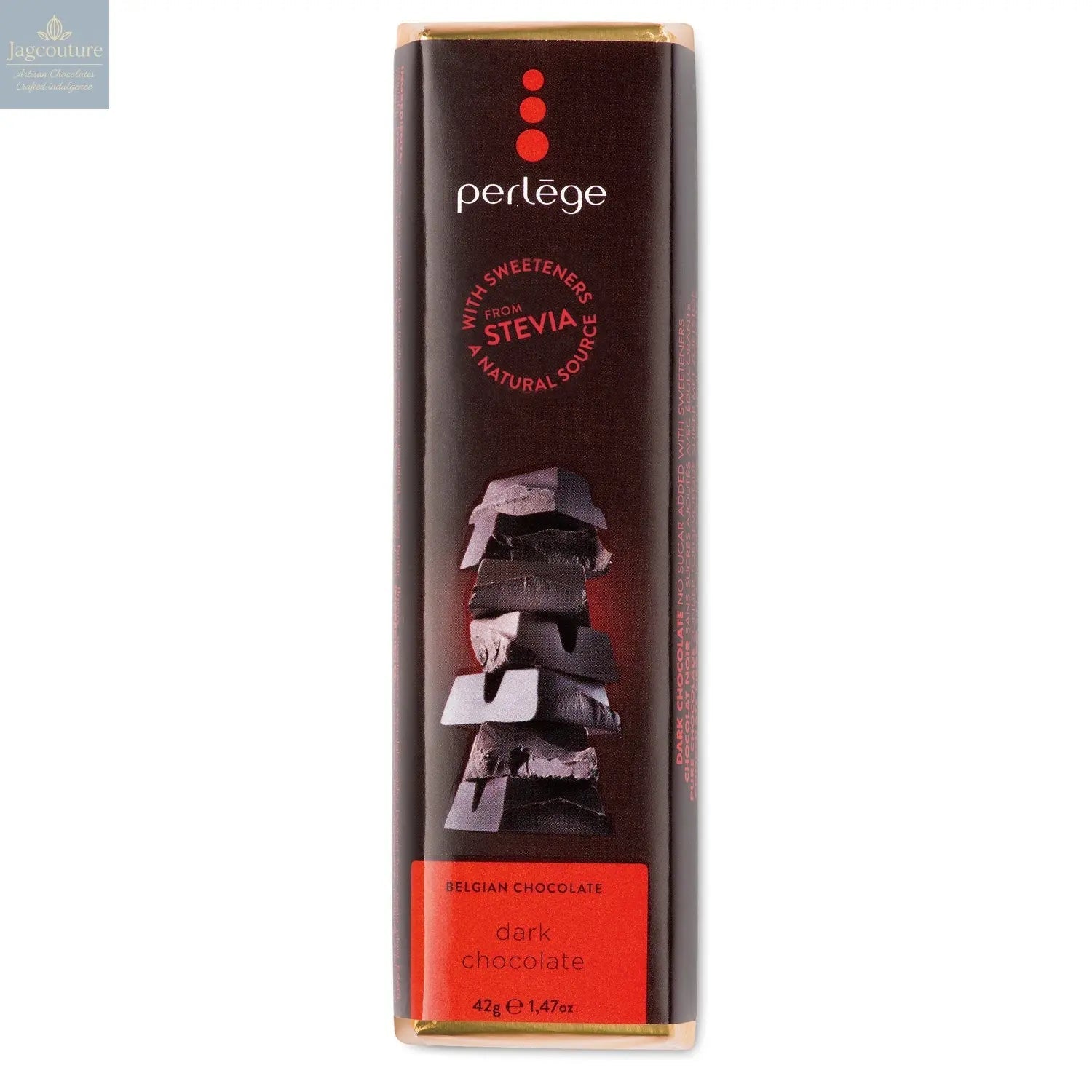 Solid dark chocolate bar