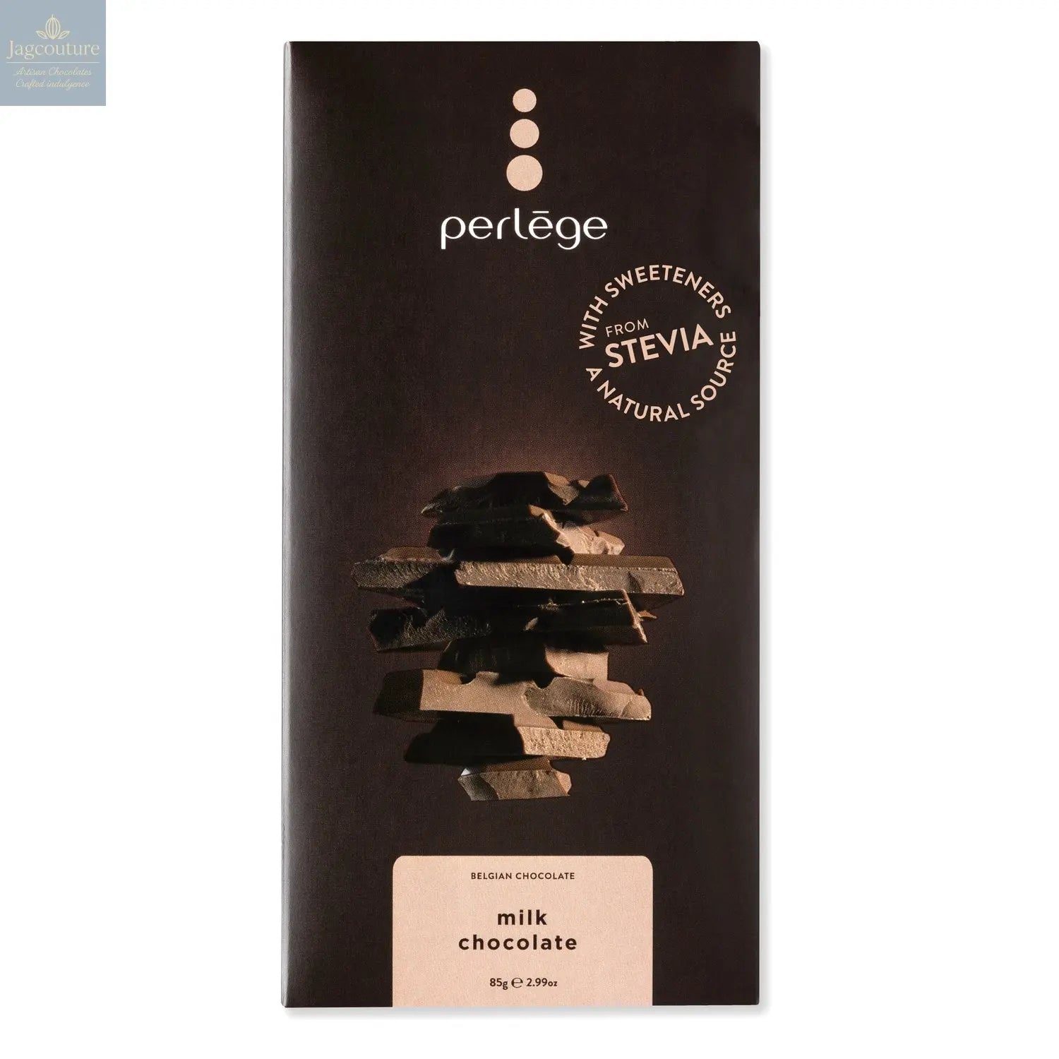 Solid milk chocolate tablet