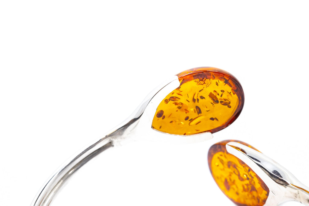 Bracelet jonc torque Amber Statement