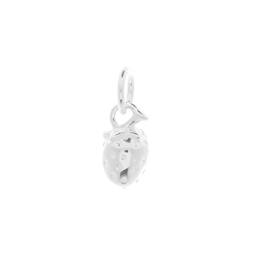 Strawberry Silver Charm