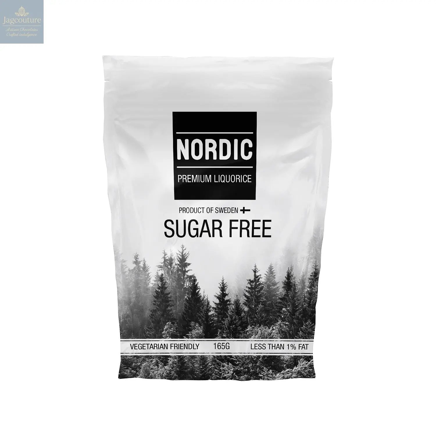 Sugar free soft eating premium liquorice in sachet bag - vegetarian friendly